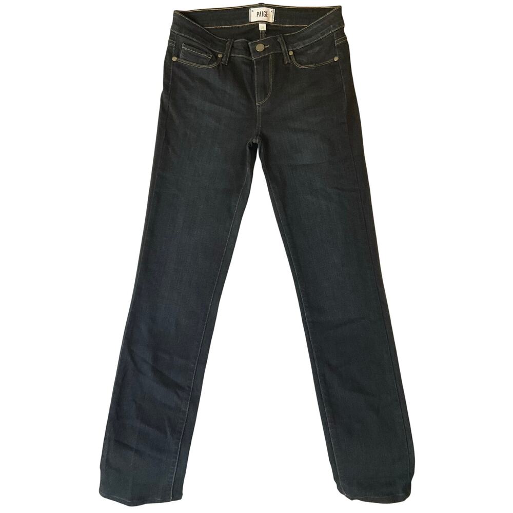 Paige Women Skyline Skinny Jeans size 28 Dark Blue Mid Rise Stretch